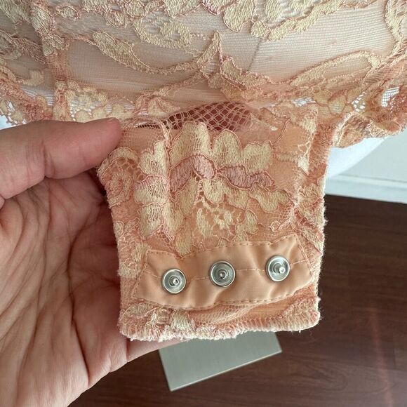 La Perla Bodysuit XS Lace Vintage Bustier Coquette Romantic Boudoir Italy Pin Up - Picture 14 of 16